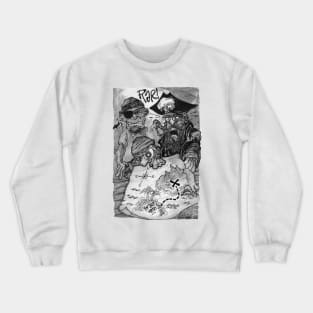 Pirate Treasure Map Crewneck Sweatshirt